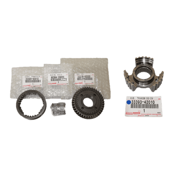 Genuine Toyota 41 Teeth, 5th Gear Repair Kit and Transmission Hub 33336-42020, 33393-42010