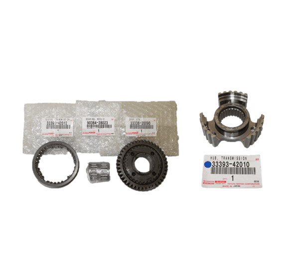 Genuine Toyota 42 Teeth, 5th Gear Repair Kit and Transmission Hub 33336-20090, 33393-42010