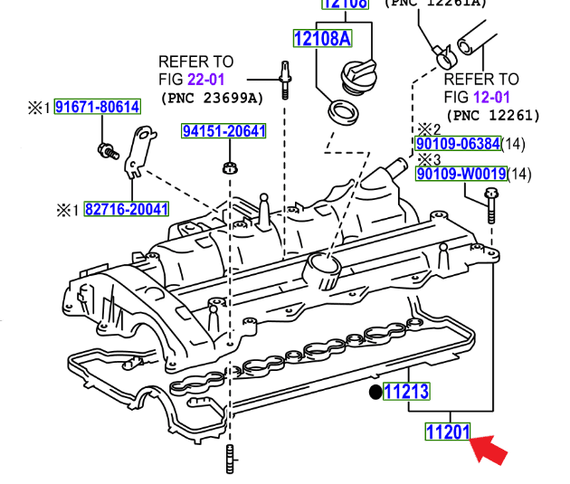 genuine-toyota-cylinder-head-cover-11201-0r042