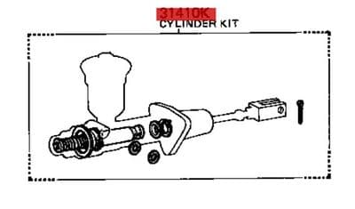 Genuine Toyota Land Cruiser CYLINDER KIT 04311-40010