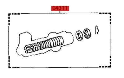 Genuine Toyota Land Cruiser CYLINDER KIT 04311-60050