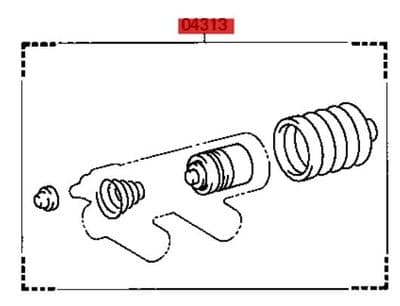 Genuine Toyota Land Cruiser CYLINDER KIT, CLUTCH 04313-60050