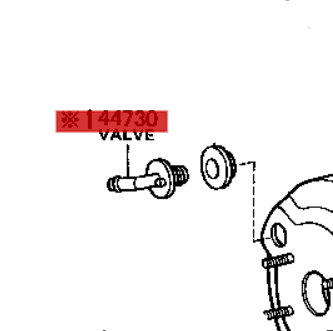 Genuine Toyota VALVE 44730-22090
