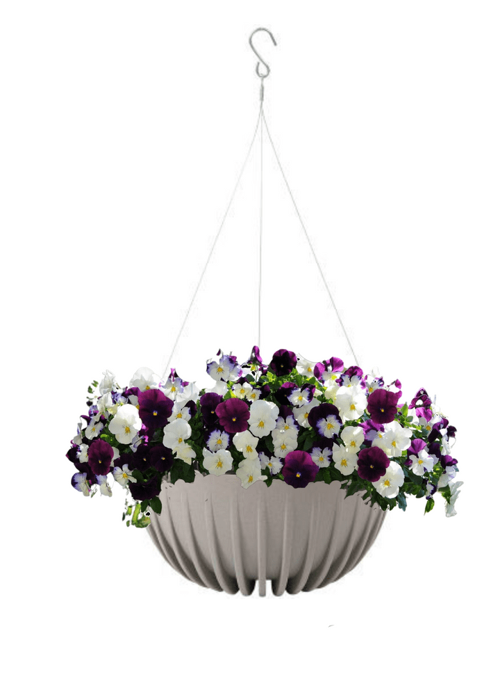 PRE ORDER Autumn Eco Grey Hanging Basket Round 12"