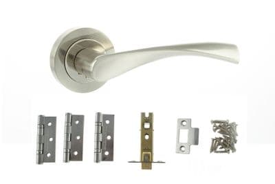 Aqua Hardware Pack - Satin Nickel/Nickel Plate