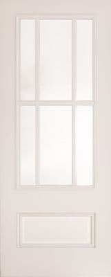 Canterbury (Deanta) White Primed Clear Bevelled Glaze