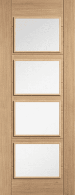 Carini Fully Finished 4 Light Clear Glazed