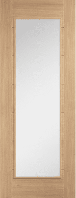 Carini Unfinished Oak - 1 Light Clear Glazed