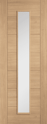 Carini Unfinished Oak - Long Light Clear Glazed