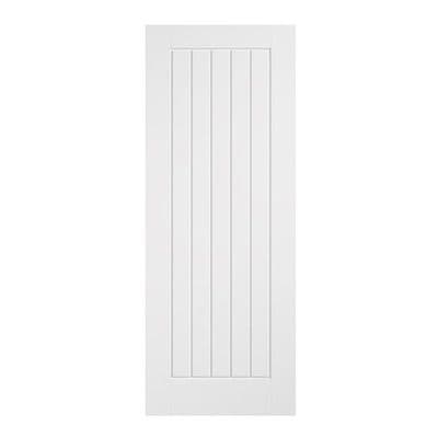 Cottage White Moulded Smooth Primed Fire Door
