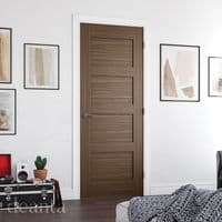 Coventry Fully Finished Walnut Fire Door