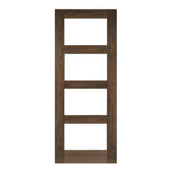 Coventry Fully Finished Walnut Fire Door Glazed