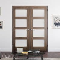 Coventry Fully Finished Walnut Obscure Glazed