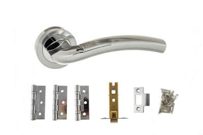 Crest Hardware Pack - Satin Chrome/Polished Chrome