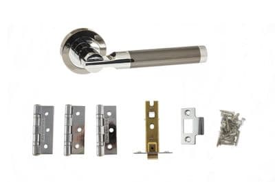 Dakota Hardware Pack - Black Nickel/Polished Chrome