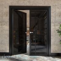 Dalston Black Tinted Glazed