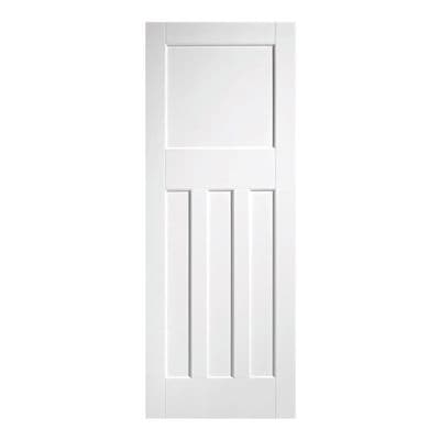 DX 30's Style White Primed Fire Door