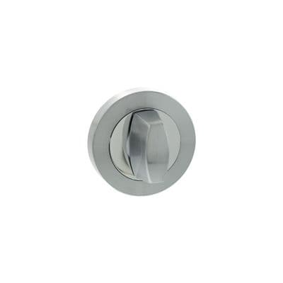 Eco WC Turn and Release on Round Rose - Satin Chrome / Polished Chrome