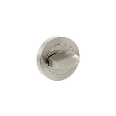 Eco WC Turn and Release on Round Rose - Satin Nickel / Nickel Plate