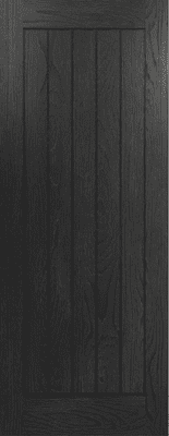 Ely  Brushed Black Fire Door