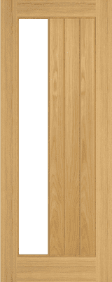 Ely Fully Finished Oak Glazed Fire Door