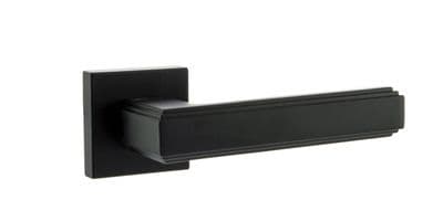 Forme Alila Designer Lever on Minimal Square Rose - Matt Black