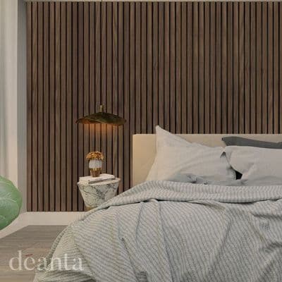 Immerse Acoustic Panelling Walnut Plus - (Wide Strip)