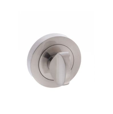 Mediterranean WC Turn and Release on Round Rose - Satin Nickel