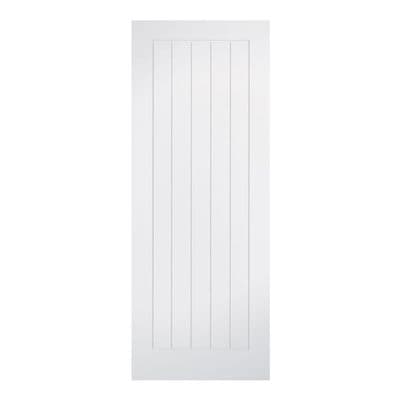 Mexicano White Primed Fire Door