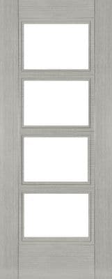 Montreal Light Grey Ash Glazed Fire Door