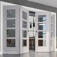 Montreal Light Grey Ash Glazed Fire Door