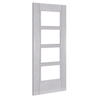Montreal Light Grey Ash Glazed Fire Door