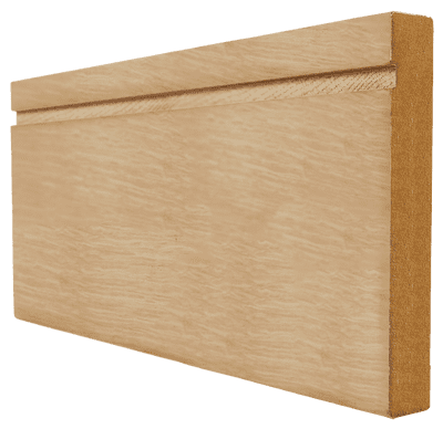 Oak Single Groove Skirting - Unfinished