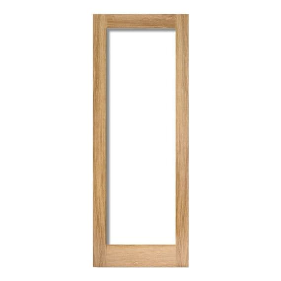 Pattern 10 Unfinished Oak Clear Glazed