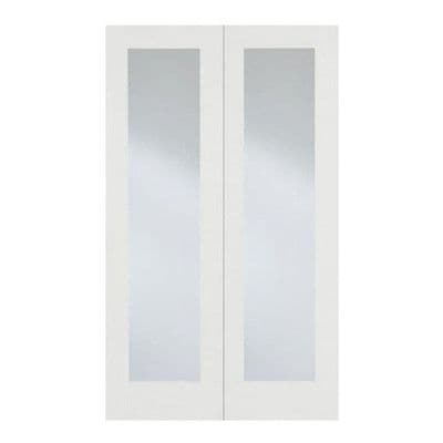 Pattern 20 Pair White Primed Clear Glazed