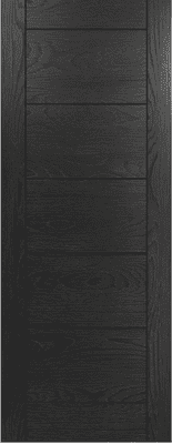 Seville Brushed Black Fire Door