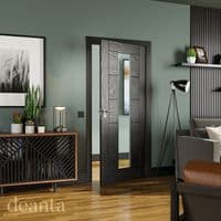 Seville Brushed Black Oak Glazed