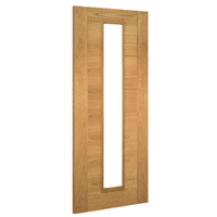 Seville Fully Finished Oak Fire Door Clear Glazed