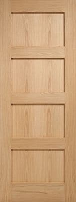 Shaker Fully Finished Oak Fire Door