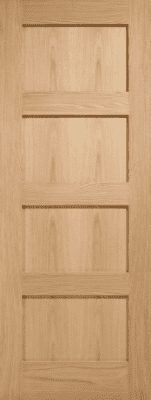 Shaker Unfinished Oak Fire Door