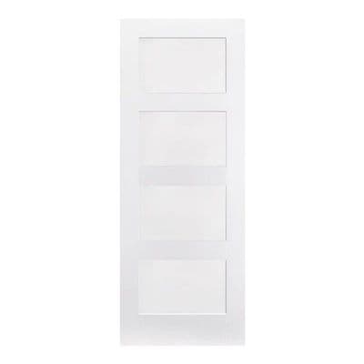 Shaker White Primed Fire Door