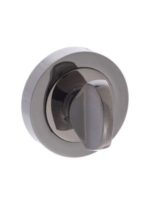 STATUS WC Turn and Release on Round Rose - Black Nickel
