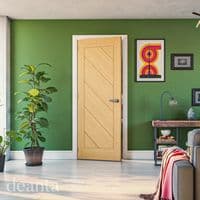 Torino Fully Finished Oak Fire Door