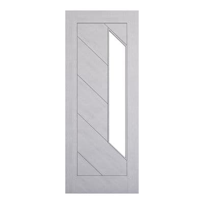 Torino Light Grey Ash Glazed Fire Door