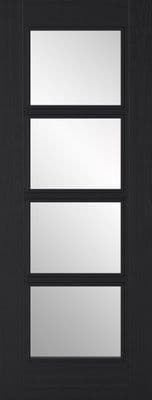 Vancouver Charcoal Black Clear Glazed