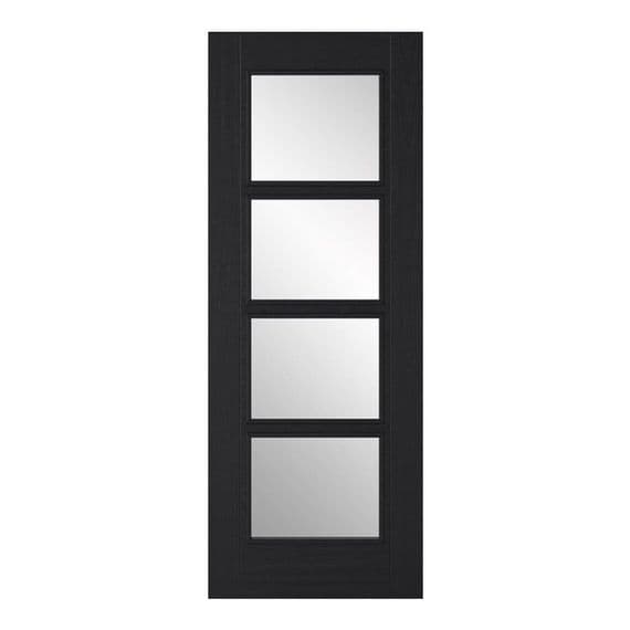 Vancouver Charcoal Black Clear Glazed