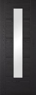 Vancouver Charcoal Black Long Clear Glazed