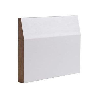 White Half Splayed Skirting