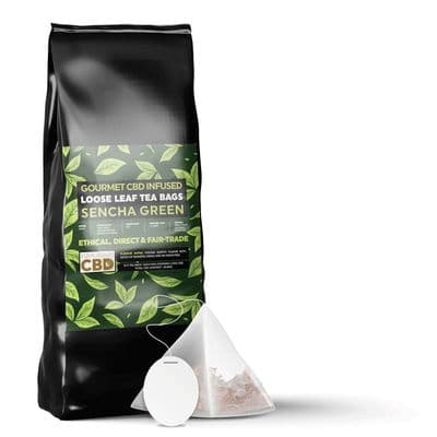 CBD Infused Tea Bags - Sencha Green Tea