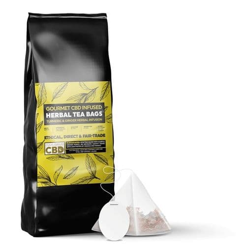 CBD Infused Tea Bags - Turmeric & Ginger